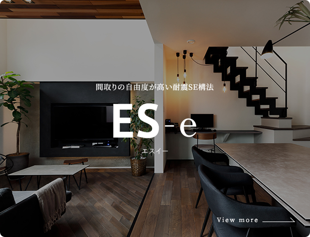 間取りの自由度が高い耐震SE構法 ES-e エスイー